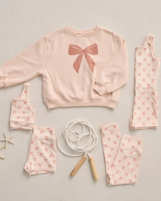 Rylee + Cru x Lindsay Arnold Pink Bow | Racer Sweatshirt