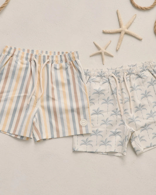 Rylee + Cru x Lindsay Arnold Natural Valencia Stripe | Boardshort