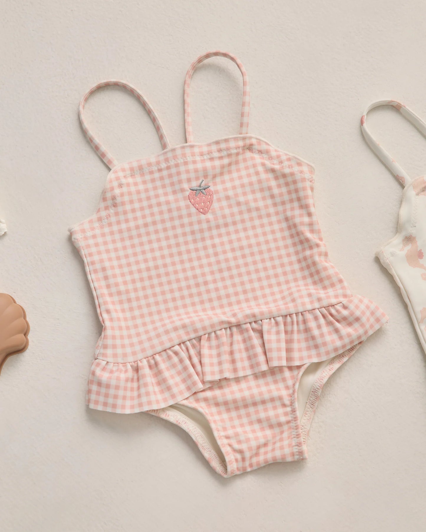 Rylee + Cru x Lindsay Arnold Petal Gingham | Tori Skirted One-Piece