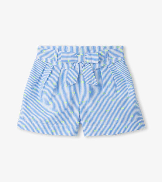 Hatley Neon Dots | Belted Paper Bag Shorts