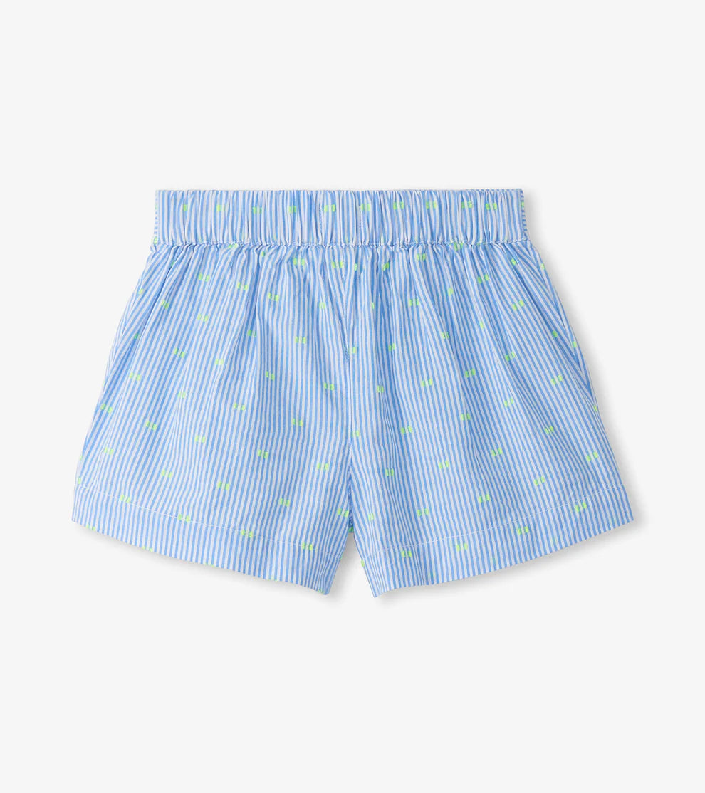 Hatley Neon Dots | Belted Paper Bag Shorts