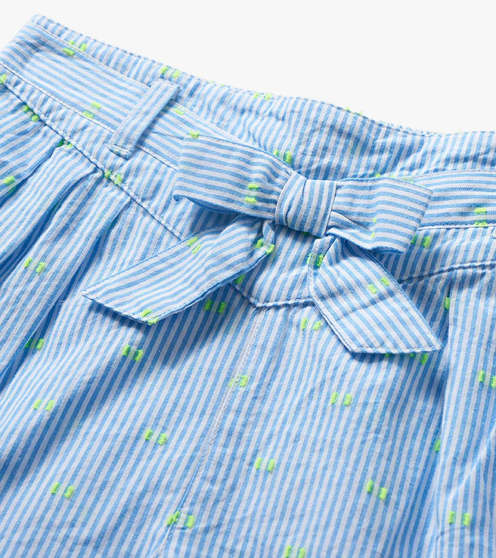 Hatley Neon Dots | Belted Paper Bag Shorts