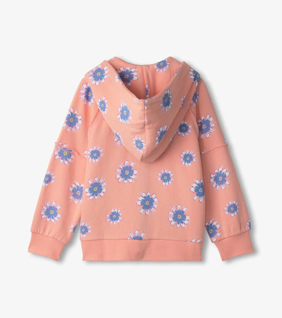 Hatley Doodle Daisy | Raw Edged Hoodie