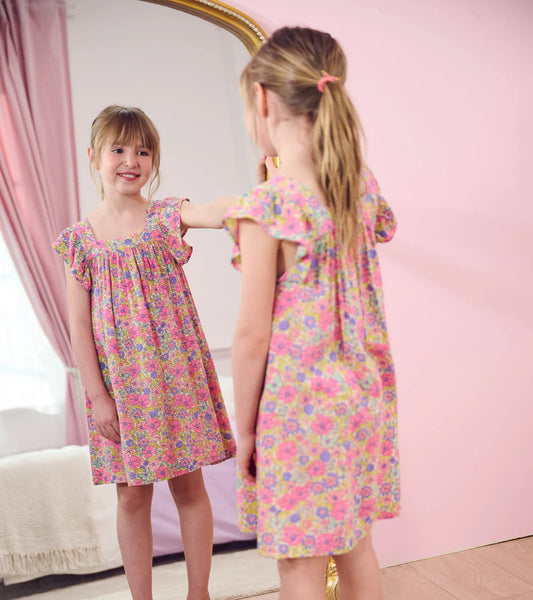 Hatley Groovy Flowers | Flutter Puff Dress