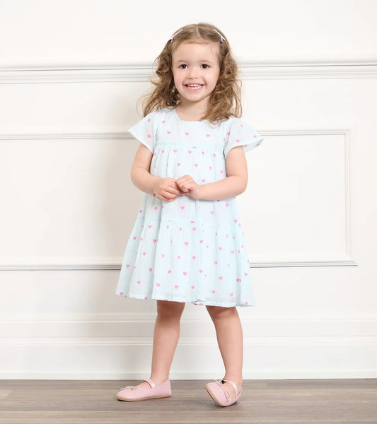 Hatley Little Hearts | Woven Cake Puff Dress