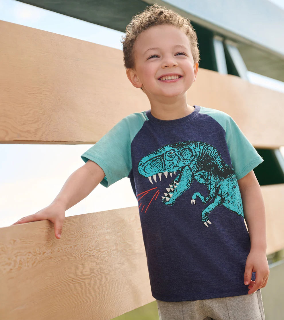 Hatley T-Rex | Raglan T-Shirt