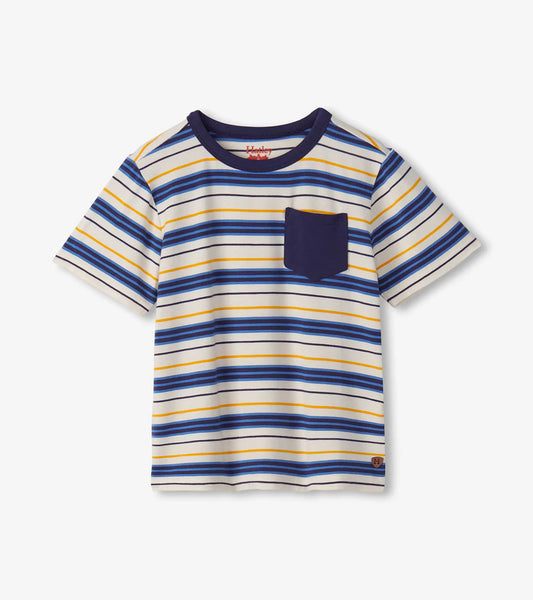 Hatley Patriot Blue | Stripes Bamboo Tee