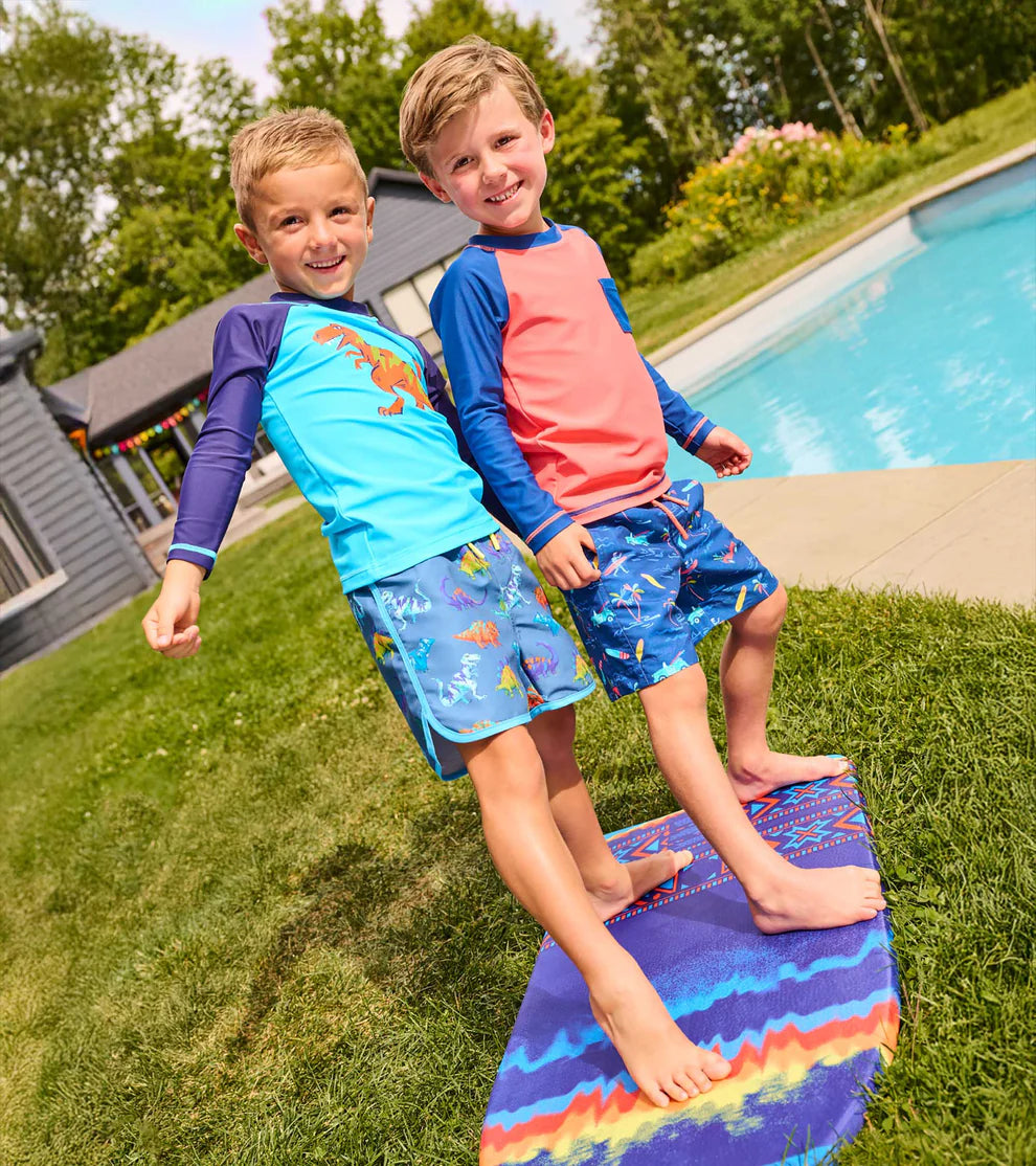Hatley Dino Party | Long Sleeve Rash Guard
