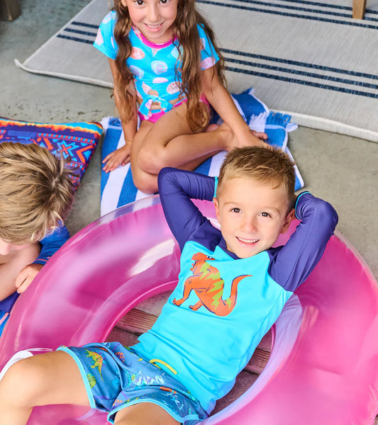 Hatley Dino Party | Long Sleeve Rash Guard