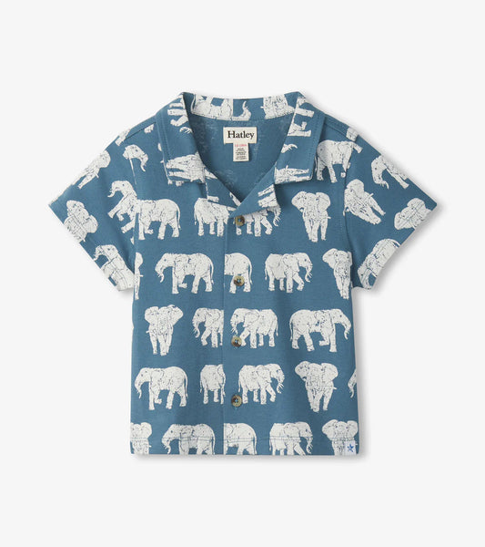 Hatley Elephants | Jersey Button Down