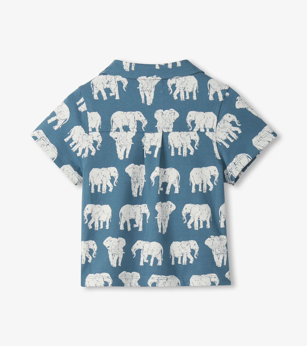 Hatley Elephants | Jersey Button Down