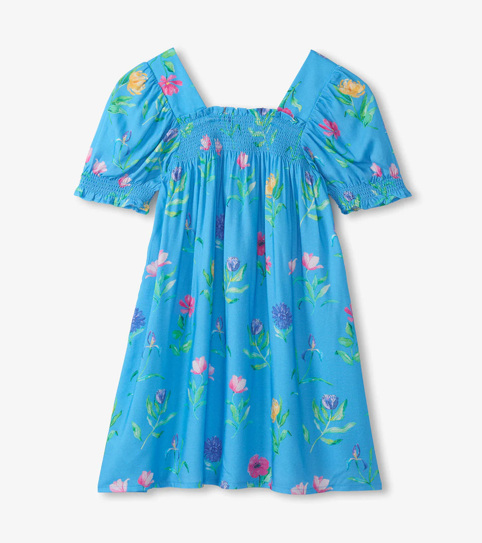 Hatley Hyper Real Floral | Smocked Dress