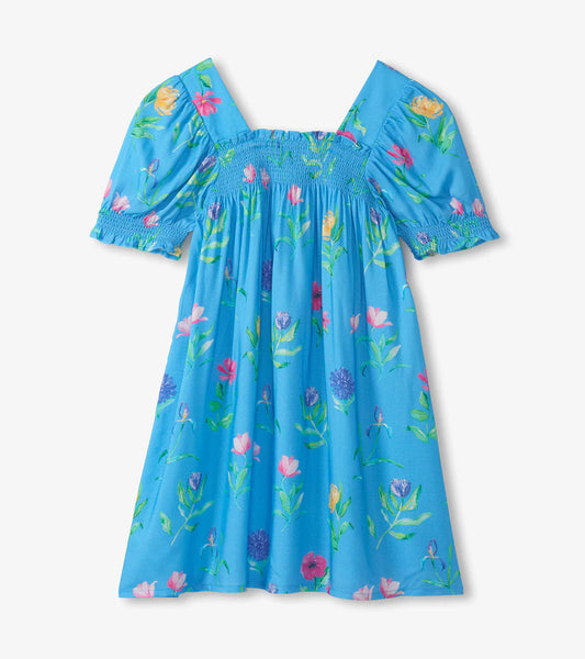 Hatley Hyper Real Floral | Smocked Dress
