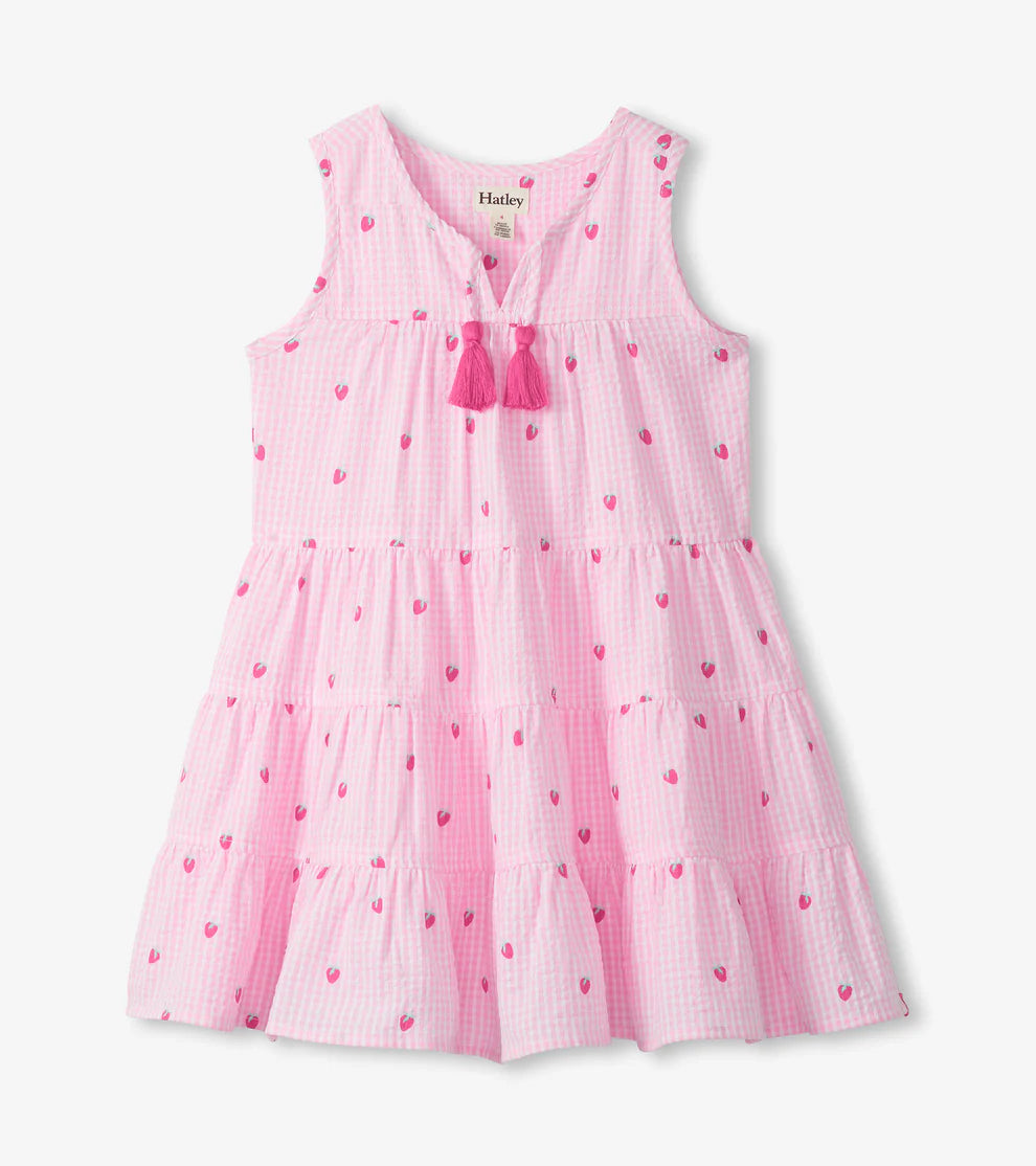 Hatley Gingham Berries | Layered Tiered Dress