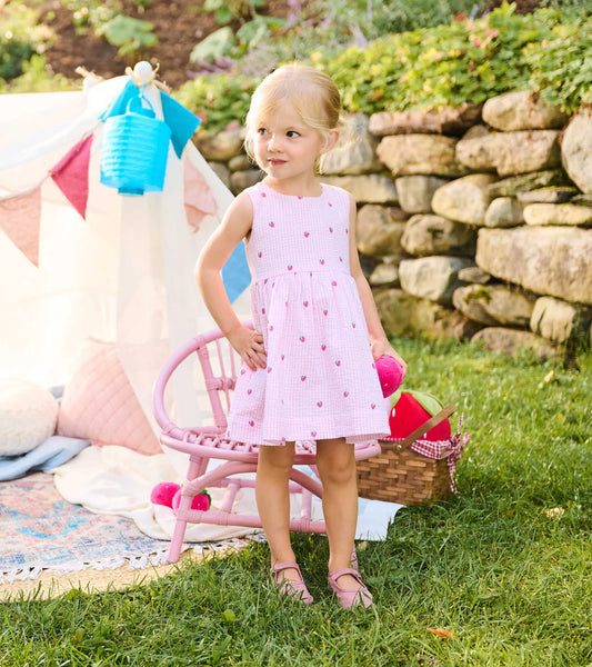 Hatley Teeny Berries Gingham | Sleeveless Party Dress