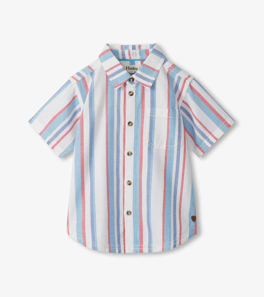 Hatley Nautical Stripes | Woven Button Down