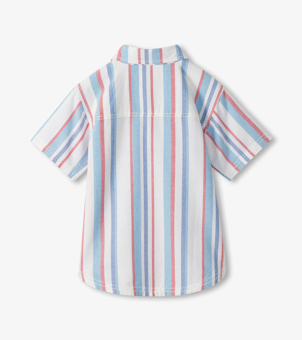 Hatley Nautical Stripes | Woven Button Down