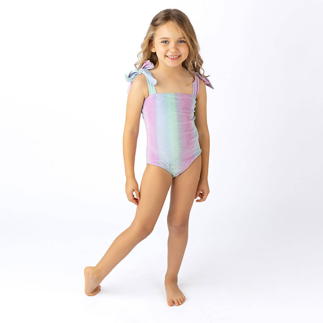 Shade Critters Ocean Ombre | Shimmer Bunny Tie One Shoulder Swimsuit