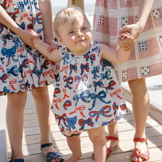 Pink Chicken Red, White, and Bows | Jaipur 2 Piece Set