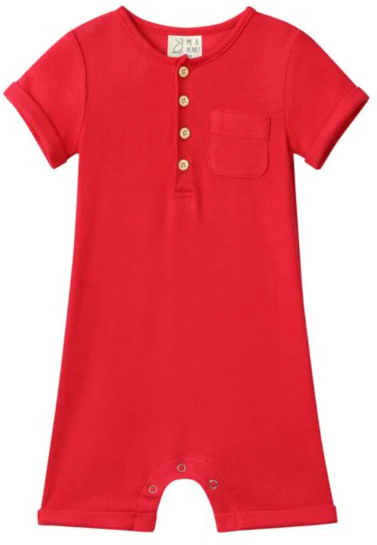 Me & Henry Red | Camborne Romper