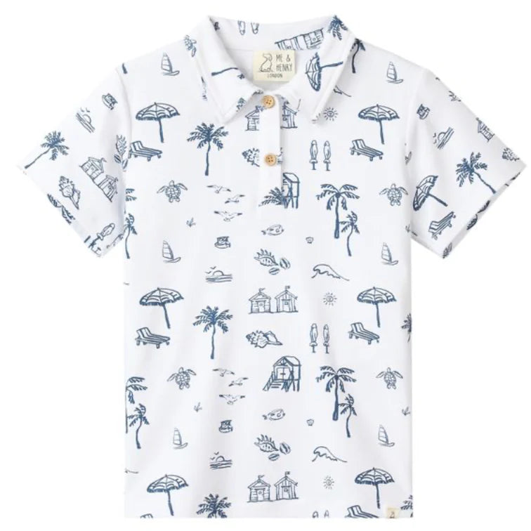 Me & Henry Beach | Starboard Printed Polo