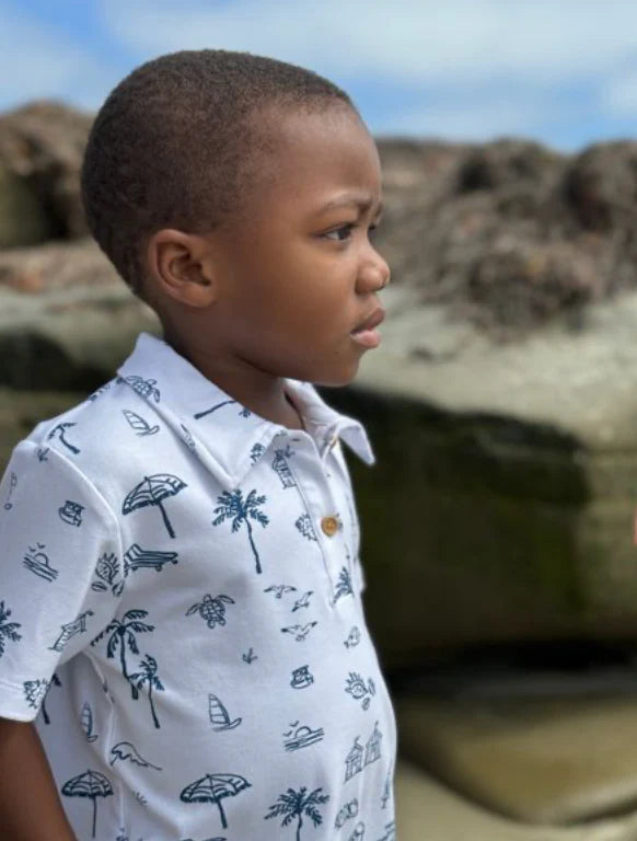 Me & Henry Beach | Starboard Printed Polo