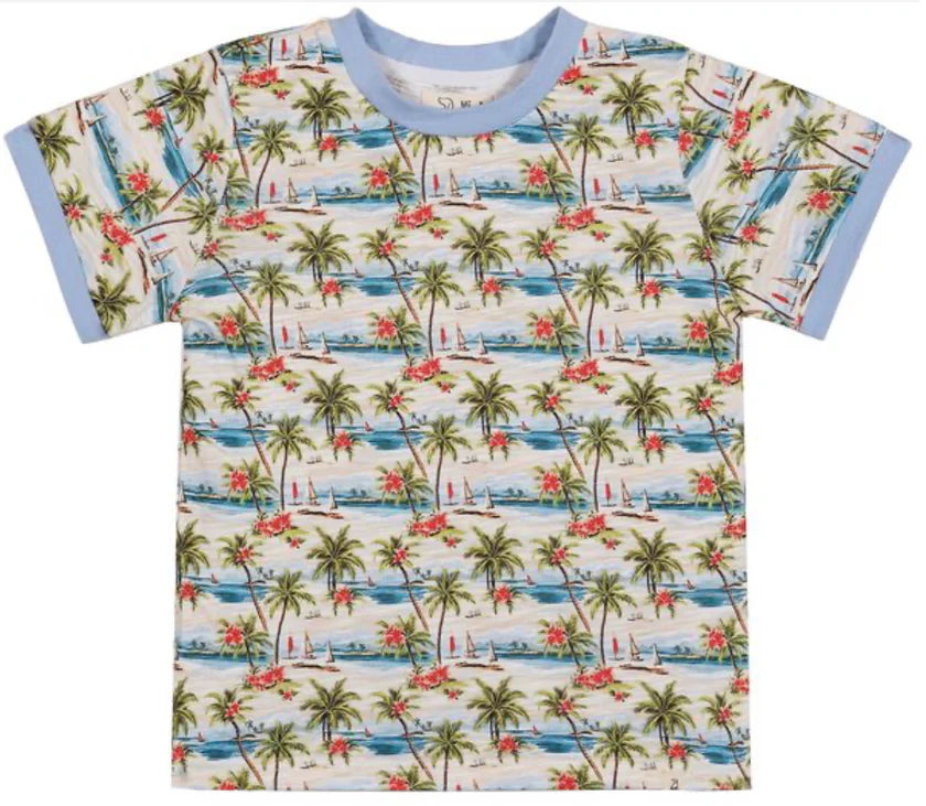 Me & Henry Hawaiian Island | Mousehole All Over Printed Tee
