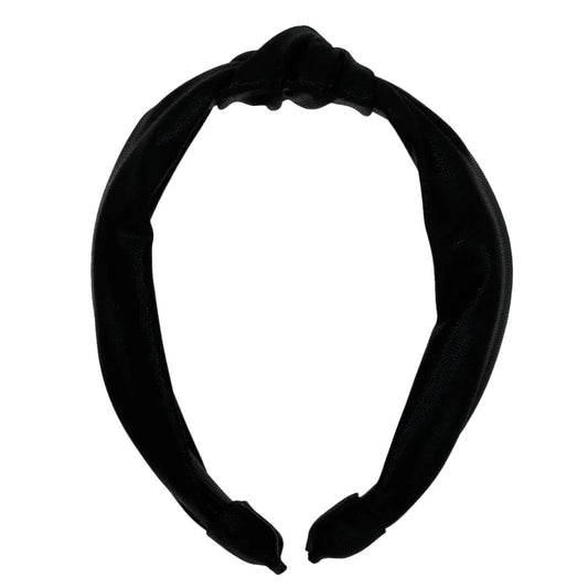 Azarhia Black | Shimmer Top Knot Headband