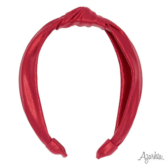 Azarhia Crimson | Shimmer Top Knot Headband