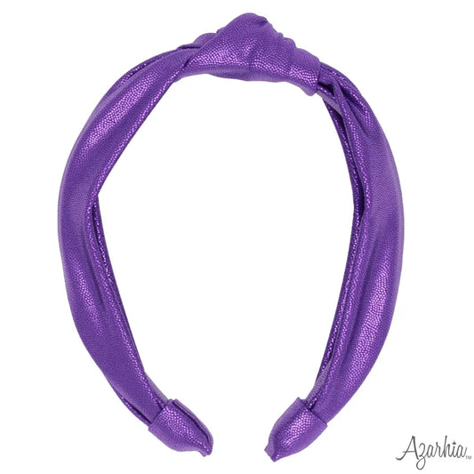 Azarhia Purple | Shimmer Top Knot Headband