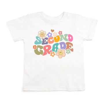 Sweet Wink White | Second Grade Retro Short Sleeve T-Shirt