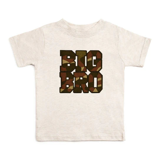 Sweet Wink Natural Heather | Big Bro Camo Patch Short Sleeve T-Shirt