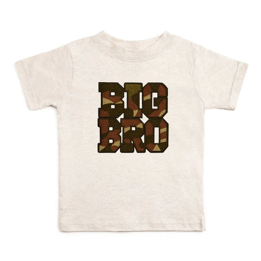 Sweet Wink Natural Heather | Big Bro Camo Patch Short Sleeve T-Shirt