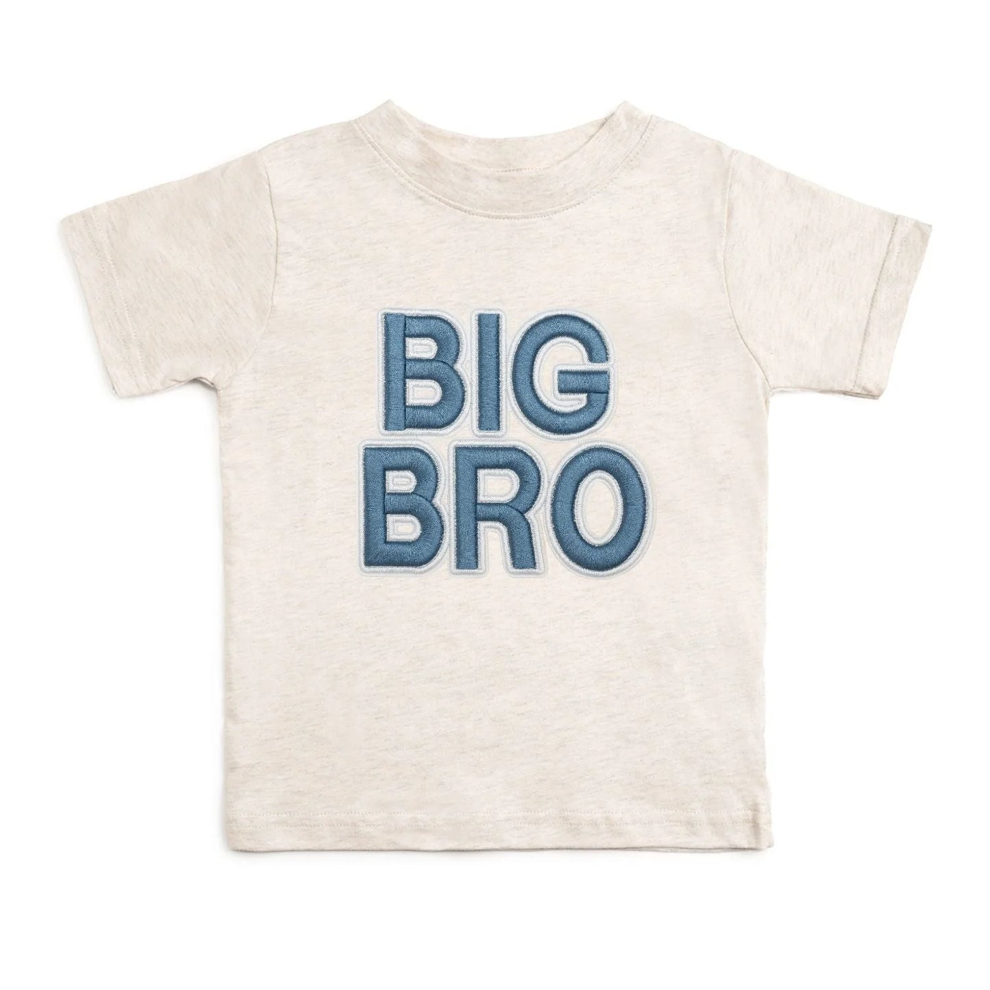 Sweet Wink Natural Heather | Big Bro Embroidered Patch Short Sleeve T-Shirt