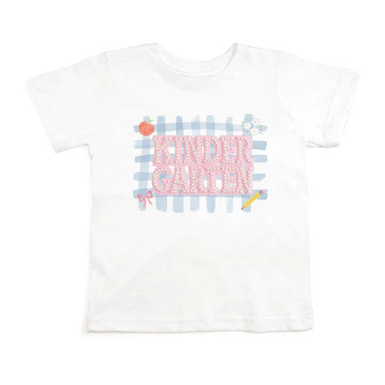 Sweet Wink White | Kindergarten Pearl Patch Short Sleeve T-Shirt