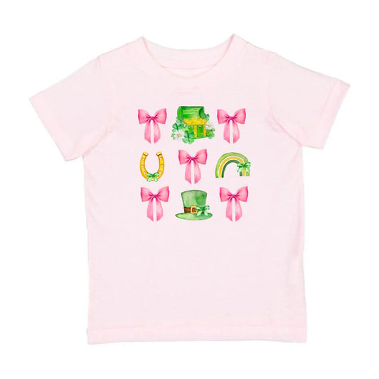 Sweet Wink Ballet Pink | Lucky Coquette St. Patrick's Day Short Sleeve T-Shirt