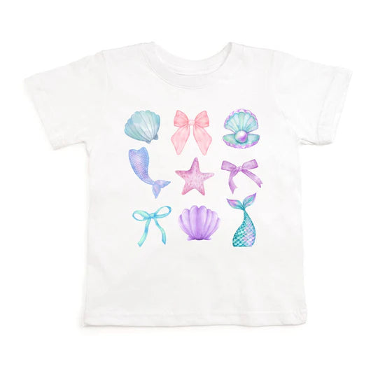 Sweet Wink White | Mermaid Cutie Short Sleeve T-Shirt