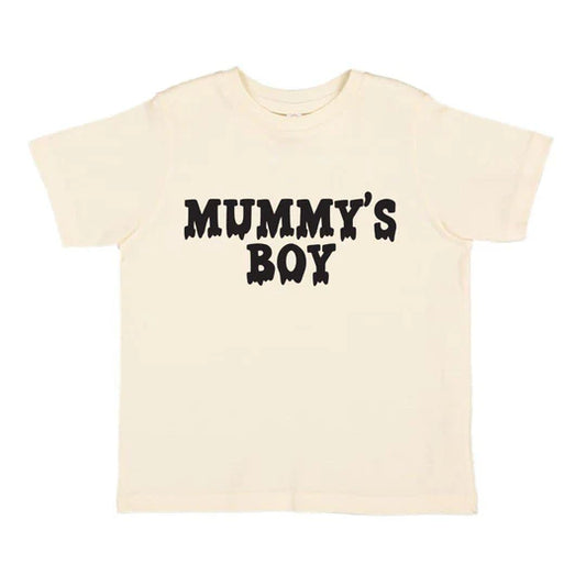 Sweet Wink Natural | Mummy's Boy Halloween Short Sleeve T-Shirt
