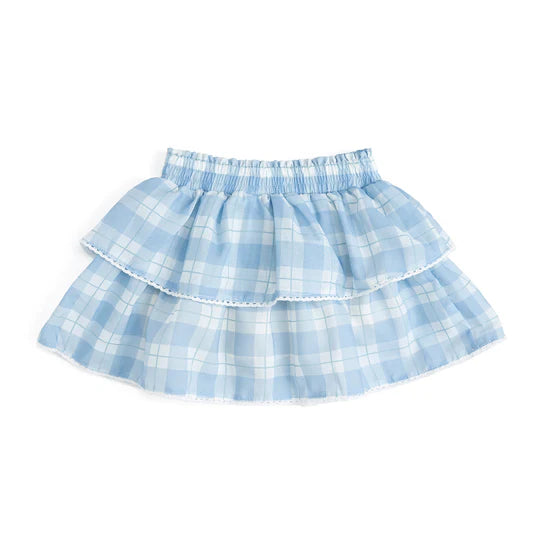 Sweet Wink Blue | Plaid Skort
