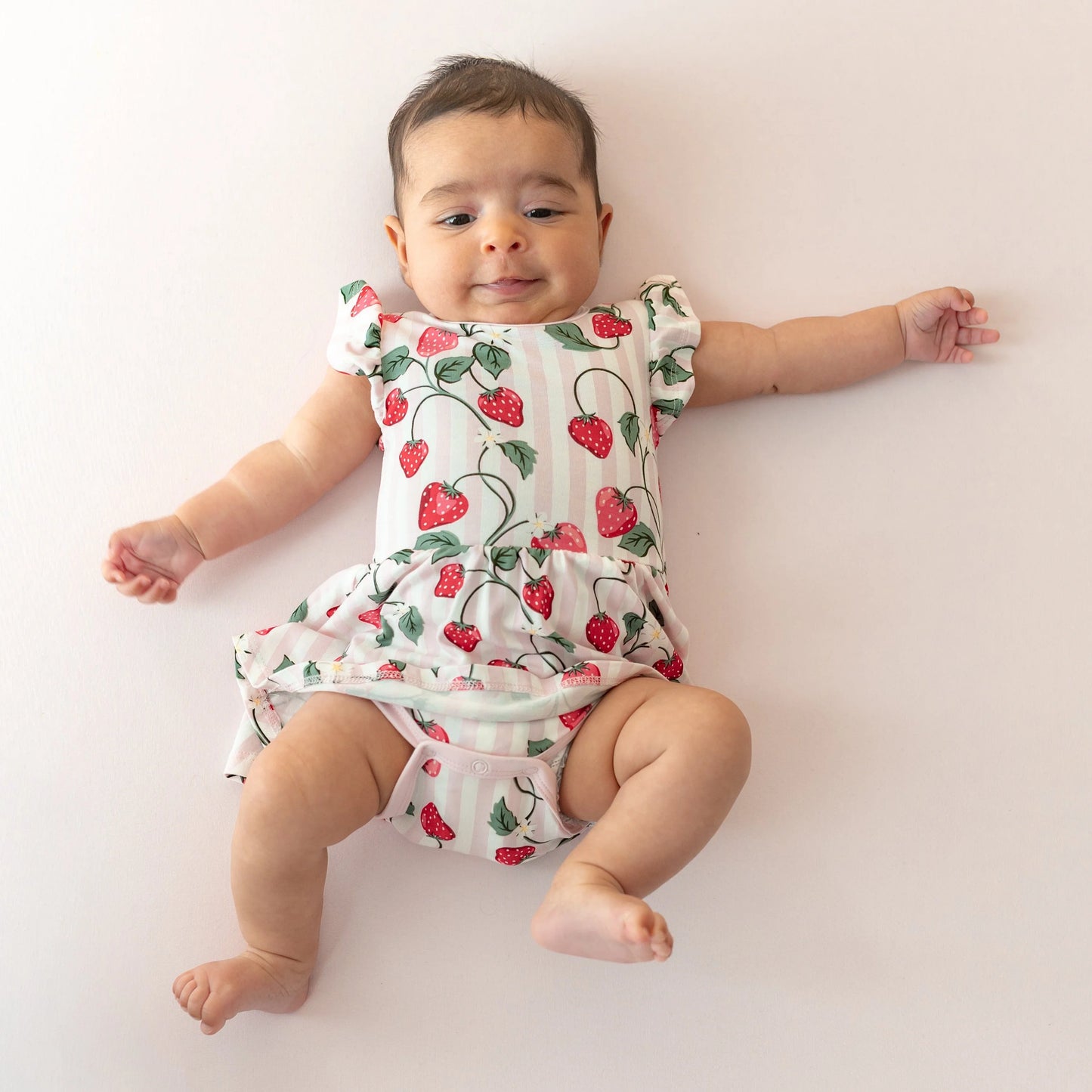 Kyte Baby Strawberry Fields | Twirl Bodysuit Dress