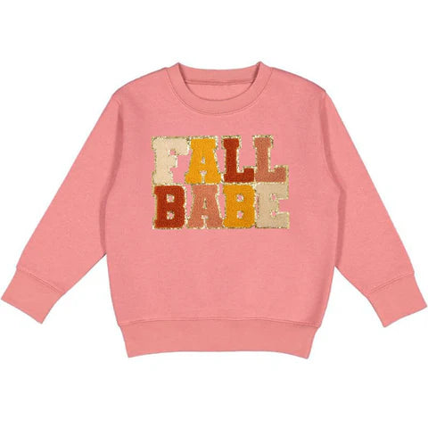 Sweet Wink Dusty Rose | Fall Babe Patch Sweatshirt