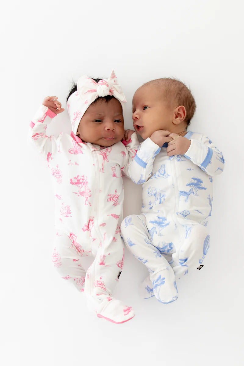Kyte Baby Toile Safari | Zippered Footie