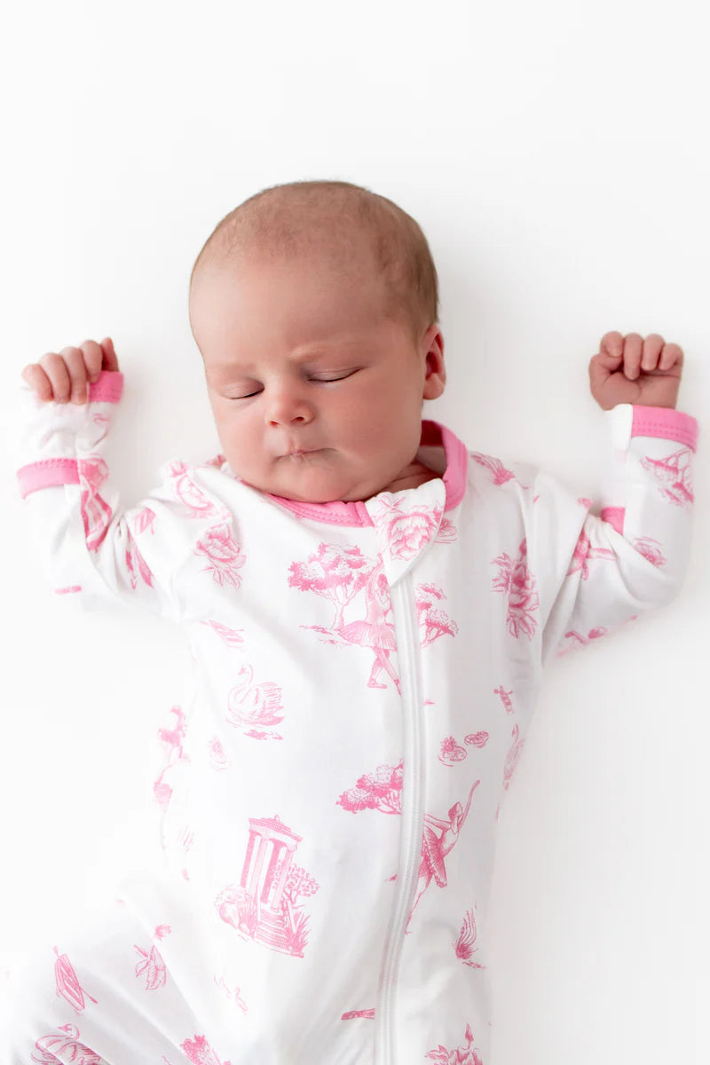 Kyte Baby Toile Ballet | Zippered Footie