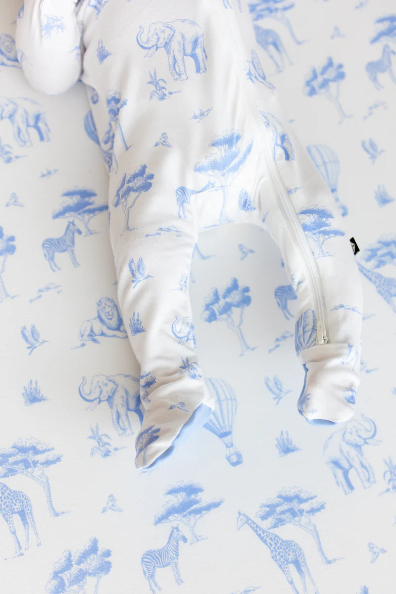 Kyte Baby Toile Safari | Zippered Footie