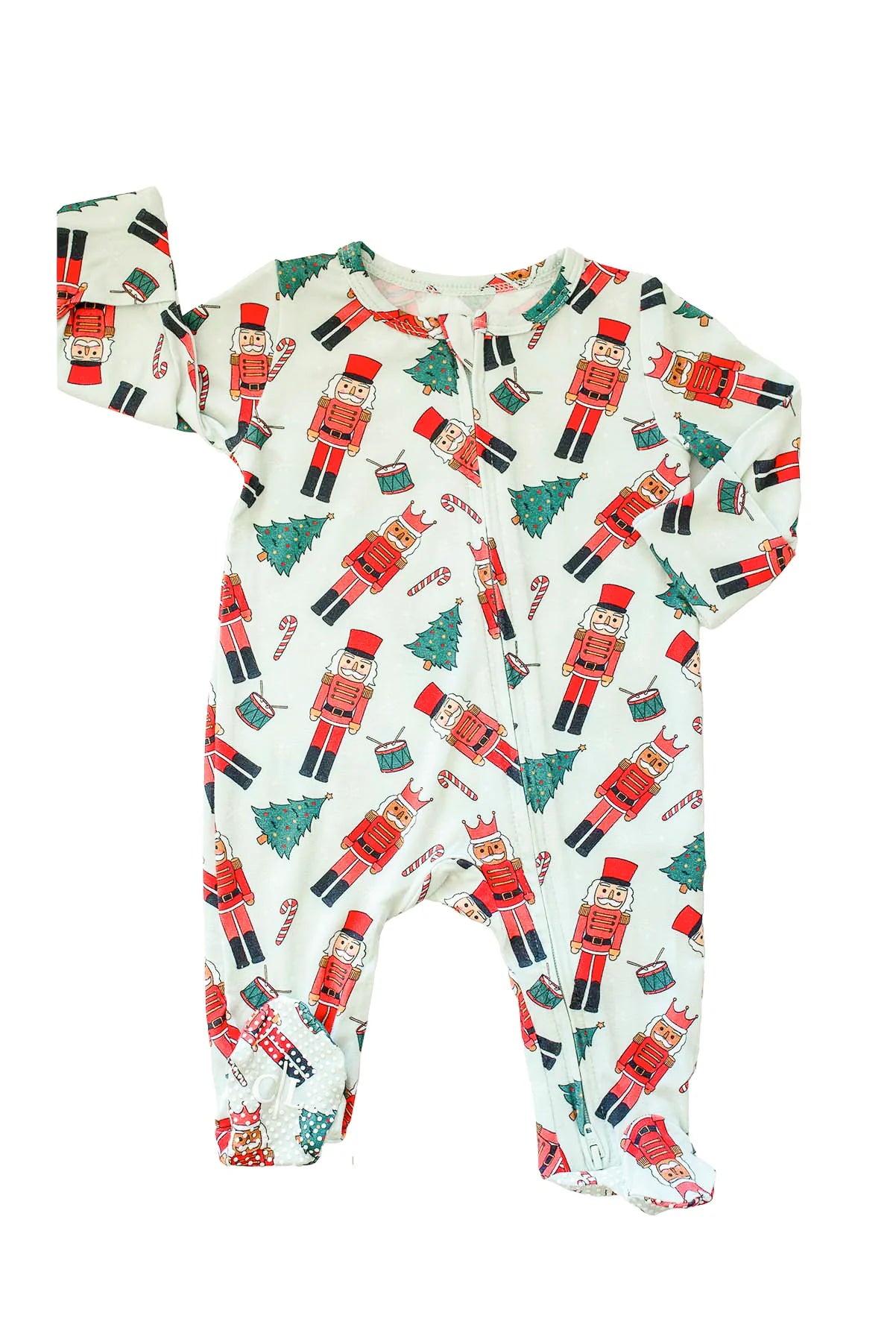 Caden Lane Green | Toy Soldier Zipper Footie