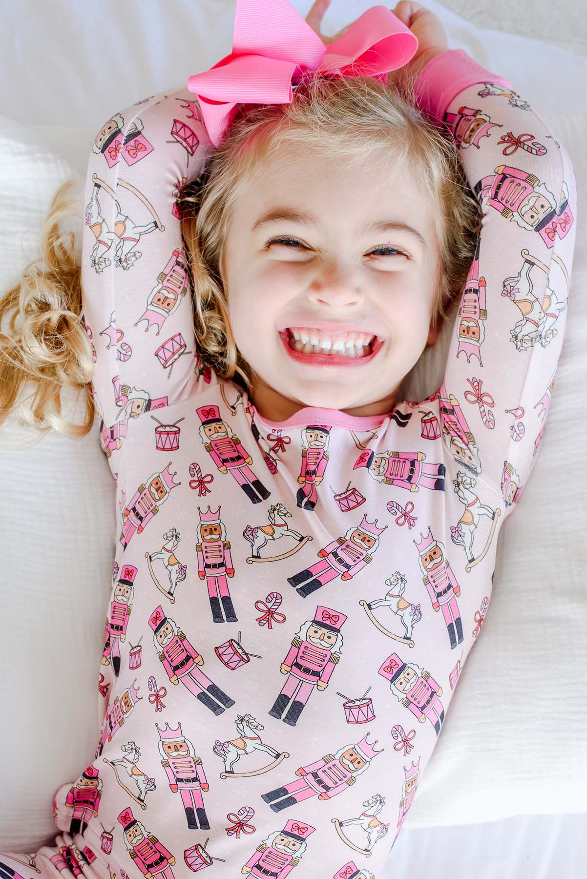 Caden Lane Pink | Toy Soldier Two-Piece Bamboo PJ Set