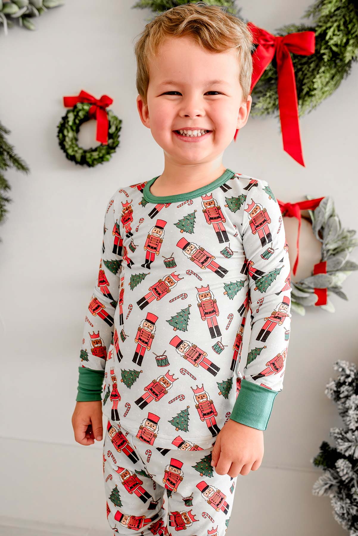 Caden Lane Green | Toy Soldier Two-Piece PJ Set