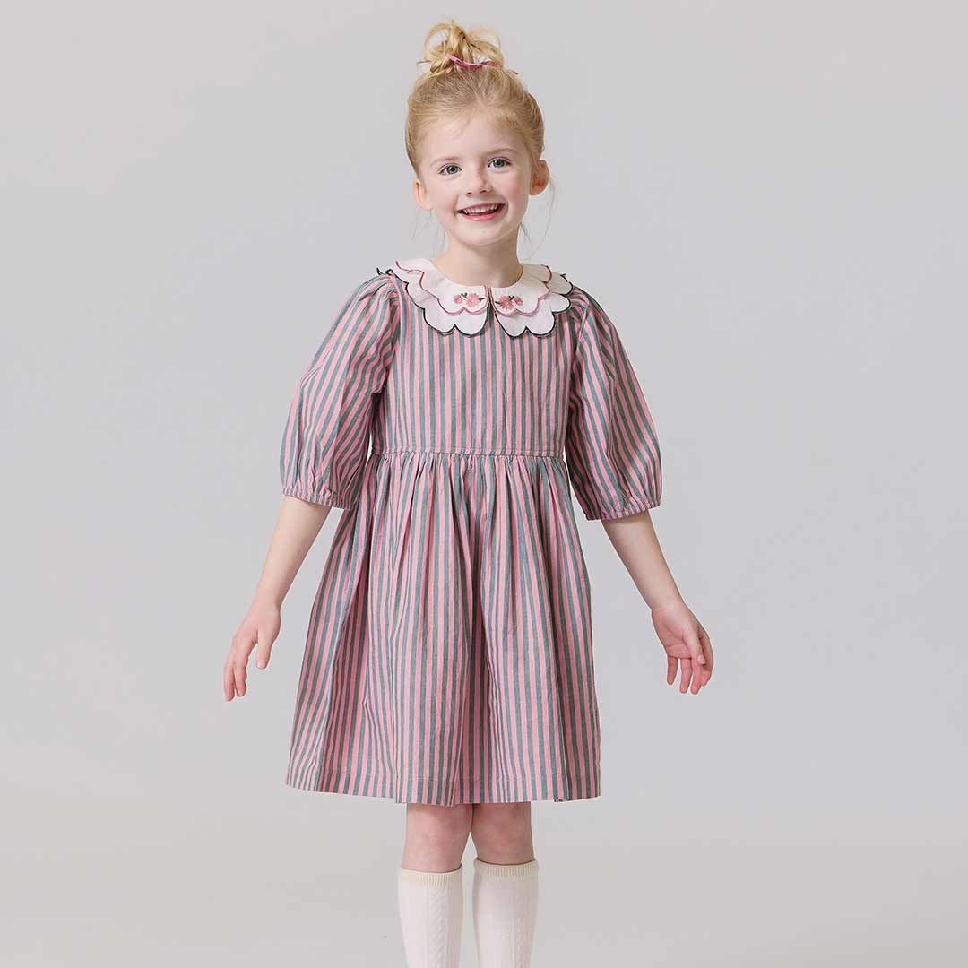 Pink Chicken Pink Green Stripe | Darcy Dress