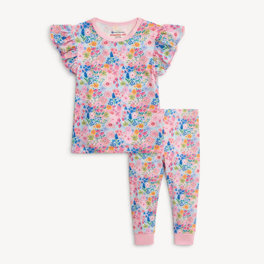 Magnetic Me Lily | Modal Ruffle Short Sleeve PJ Set