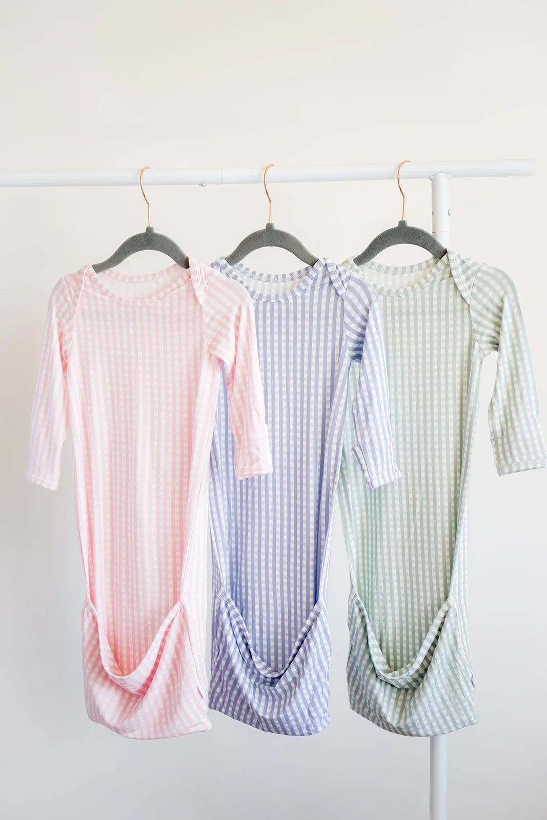 Uptown Baby Blue | Gingham Gown